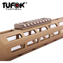 TuFok Mlok Пикатинни адаптер M-lok 9 слотов рельсовая секция, ультра тонкий Вивер Рельс Пикатинни прицел крепление Охота