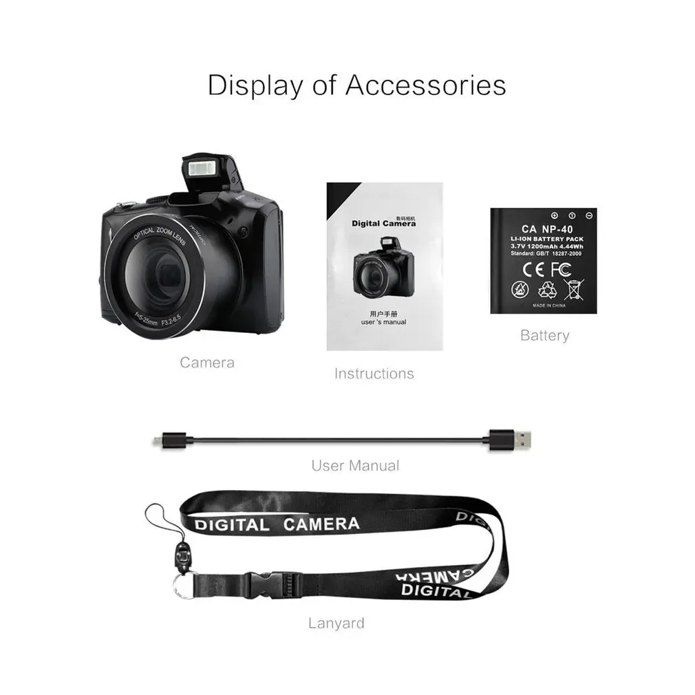 

3.5 Inch LCD Screen 24 MP Anti Shake Micro SLR Camera Indoor Outdoor Students Cameras 5x Optical Zoom 4x Digital Zoom