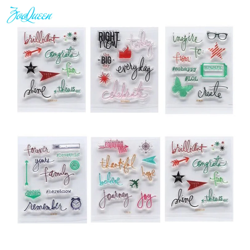 

Symbol transparent clear stamps for Scrapbooking/Card Making/Stamps set stationery Kid Christmas Fun Party Supply Decorations