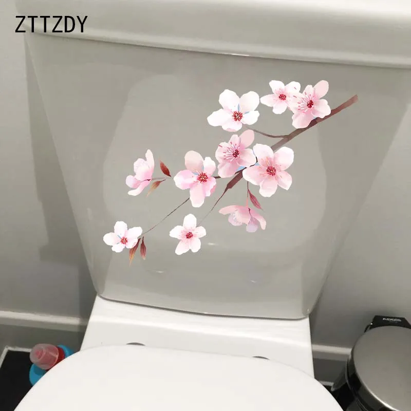ZTTZDY 23*13 см красивый вишневый цвет для спальни украшение стен туалета | Дом и сад