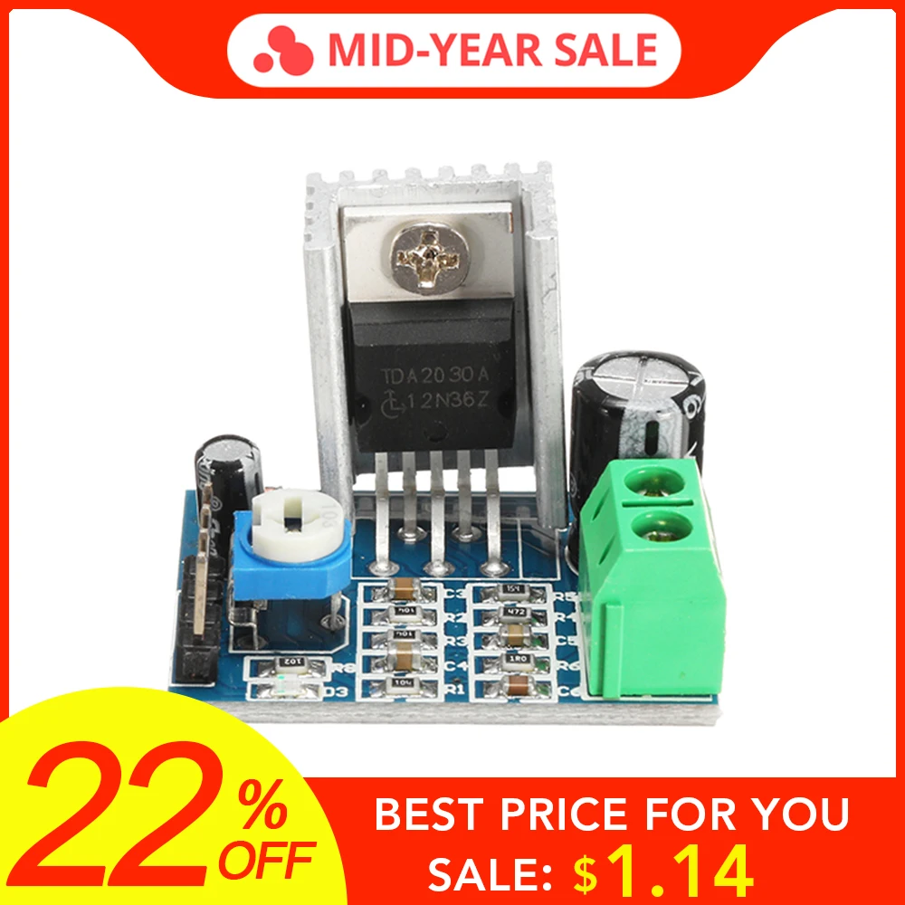 Leory Tda2030 Tda2030A Audio Amplifier Module Power Supply Board 6 12V Single huismerk kopen in de aanbieding