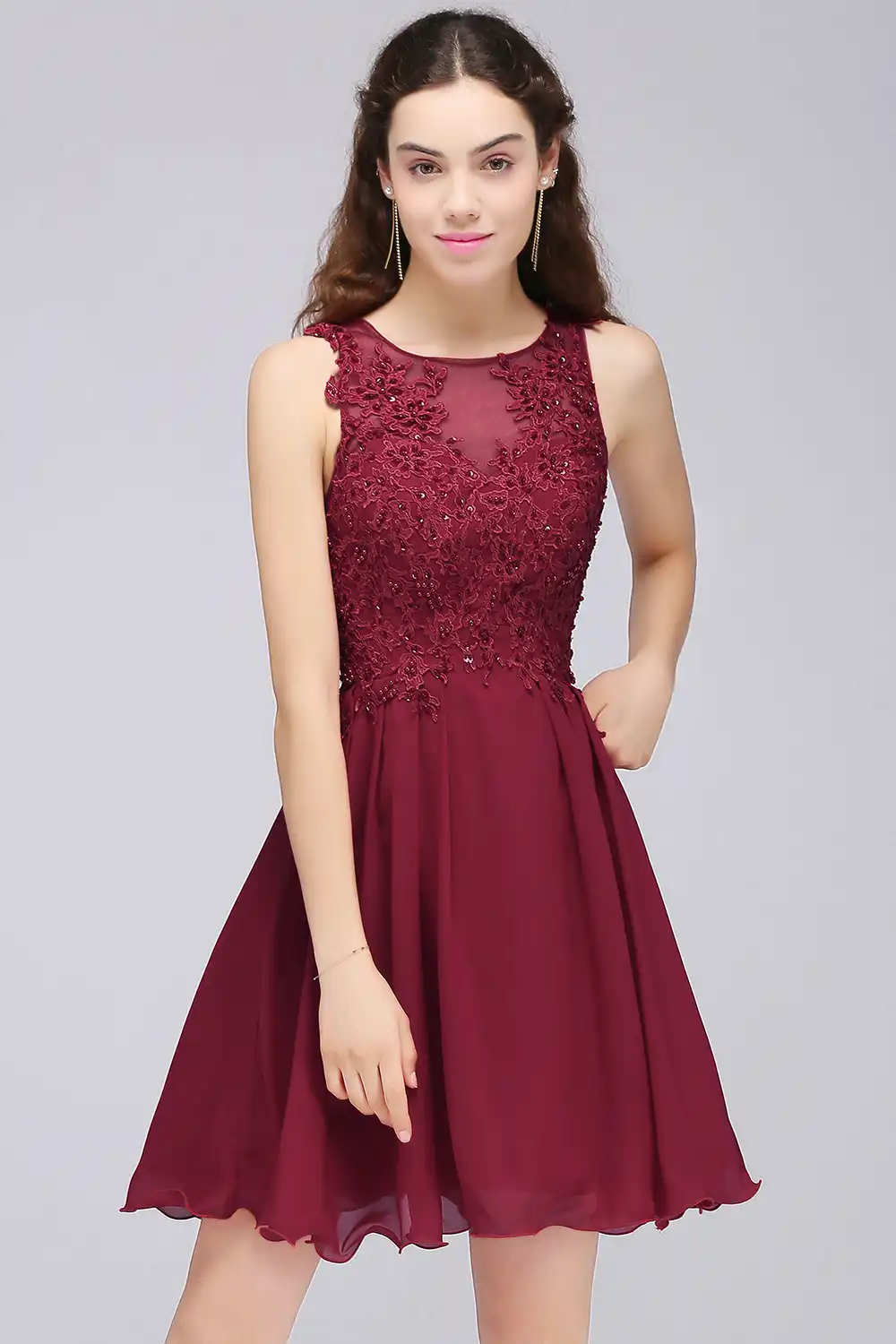 maroon homecoming dresses 2019