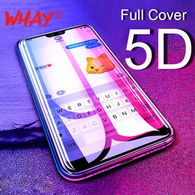

5D Glass for Huawei P Smart 2019 P20 Lite 2019 P20 Pro Tempered Glass for Honor 10 Lite Play Honor 8X 8C 8A 7A Screen Protector