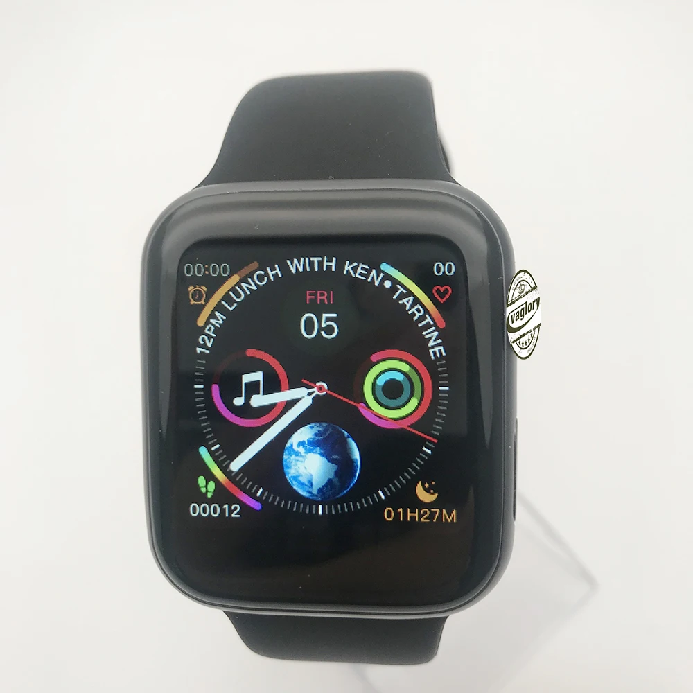 Bluetooth Smart Watch IWO 8 1:1 44mm SmartWatch Aluminum Alloy Matte Case for iOS Android Heart Rate ECG Pedometer
