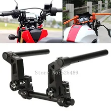 Preto CNC Alumínio 7/8 “Sistema de Direcção Ajustável Handle Bar 22mm Removível Guiador Universal Para Moto Scooter de 125cc