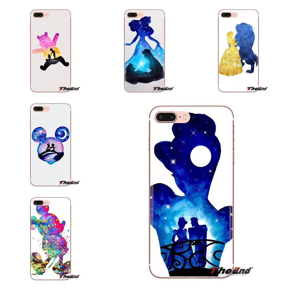 

For Xiaomi Mi3 Samsung A10 A30 A40 A50 A60 A70 Galaxy S2 Note 2 Grand Core Prime Covers Watercolor starry fairy tale Snow mickey