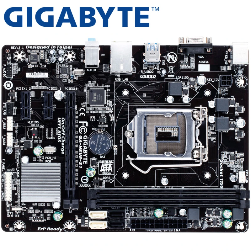 Gigabyte Gah81ms1 Desktop Motherboard H81 Socket Lga 1150 I3 I5 I7