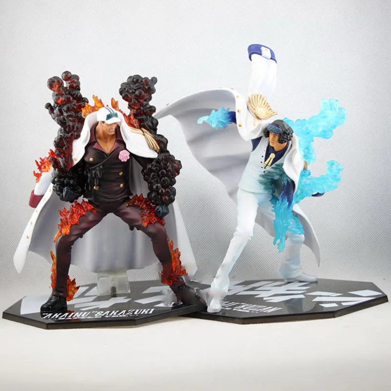 

23CM ONE PIECE Sakazuki Navy Headquarters Senior General Kuzan Action Figure scale painted figure Painted Battler Ver Model Toy