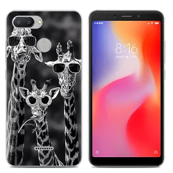 

Cute Animal Painted Phone Cover For Redmi 6 Ultra Thin Silicone Soft Anti-Slip Slim Back Case For Xiaomi Redmi 6A Coque