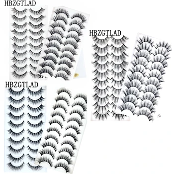 

NEW 10 Pairs 3D Faux Mink Eyelashes Natural Thick Long False Eyelashes Dramatic Fake Lashes Makeup Extension Eyelashes maquiagem