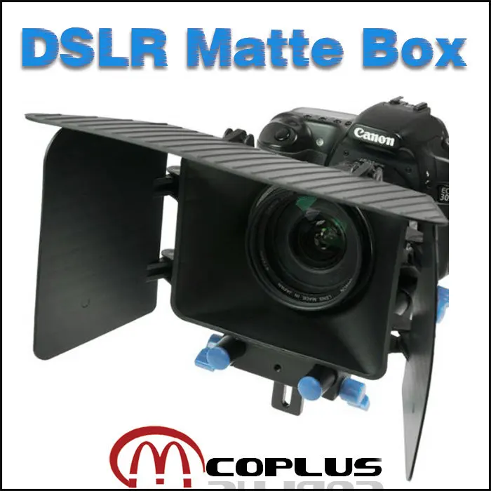 Mcoplus DSLR Rig Matte Box for 15mm Rail Rod Nikon Canon D90 5D 60D