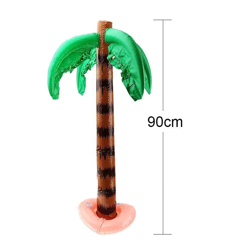 90cm Inflatable Blow Up Hawaiian Tropical Palm Tree Beach Pool Party Decor Toy Supplies E2S