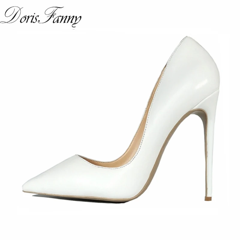 stiletto heels white