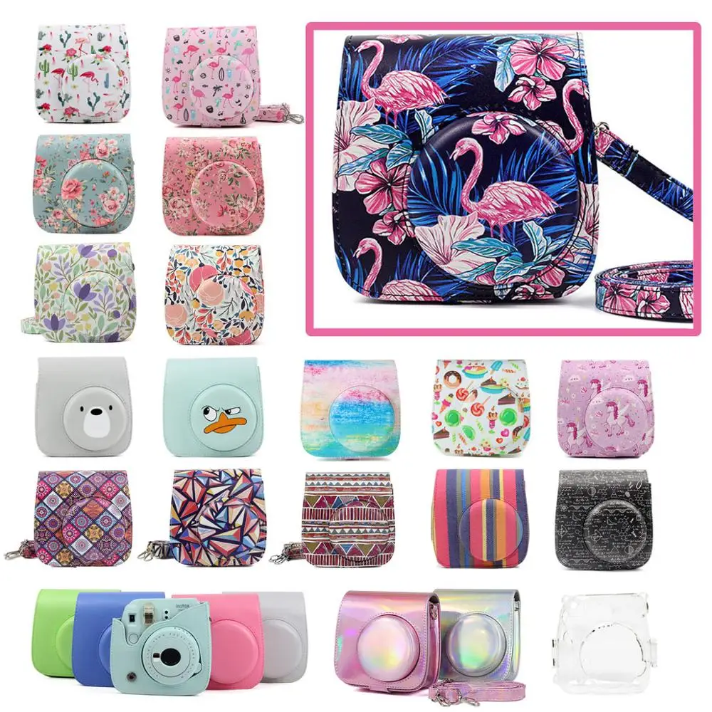 394.73руб. 42% СКИДКА|Чехол для Камеры Fujifilm Instax Mini качественная сумка через плечо из искусственной кожи с ремешком для Fuji Instax Mini 9, Instax Mini 8-in Фотоплёнка from Бытовая электроника on AliExpress - 11.11_Double 11_Singles' Day