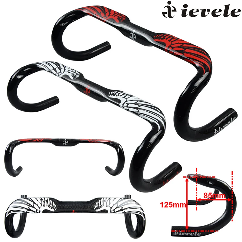 400/420/440 мм углеродный руль для шоссейного велосипеда MTB 3K Gloss/Matt Racing запасная часть