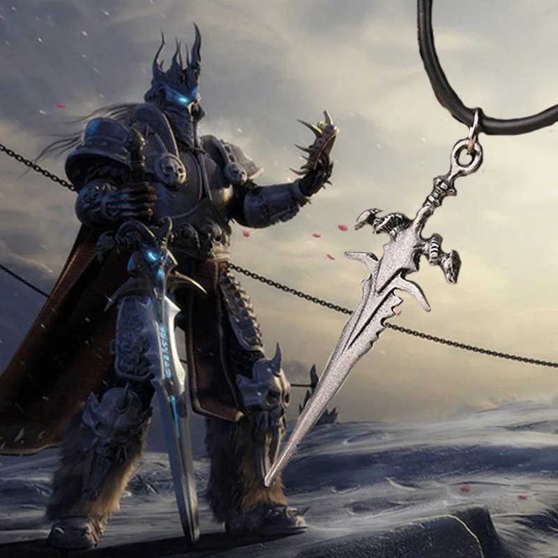 Arthas Menethil Sword World of warcraft оптовая продажа этнический знак ожерелье world | Украшения и