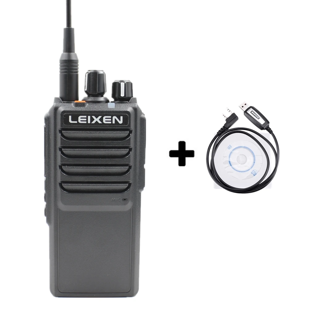 Add a program cable Высокая мощность LEIXEN VV-25 25 Вт дальняя рация с аккумулятором 12,6 в 4000 мАч - Цвет: Add a program cable