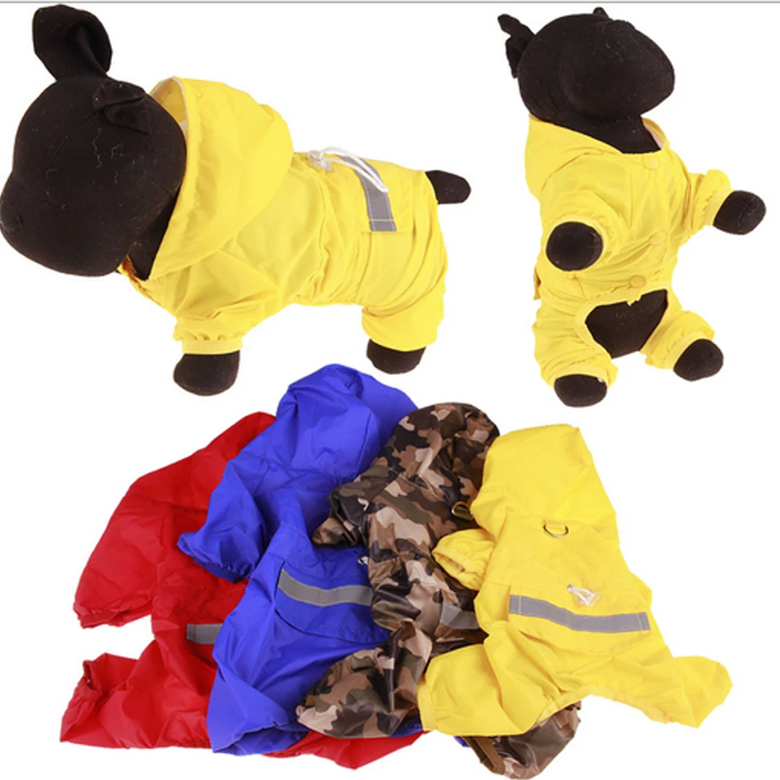 Dog Raincoat Clothes Pet Dog Puppy Casual Outdoor Walking Waterproof