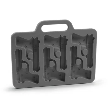 

Stylish Gun Shaped Silicone Ice Cube Mould Mold Tray DIY-Black