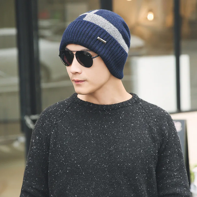 Neck Warmer Knitted Ski Bibs Hat Winter Snow Sport Skateboard Men Beanie Skullies Beanies Thicken Plus Velvet Scarf Mask