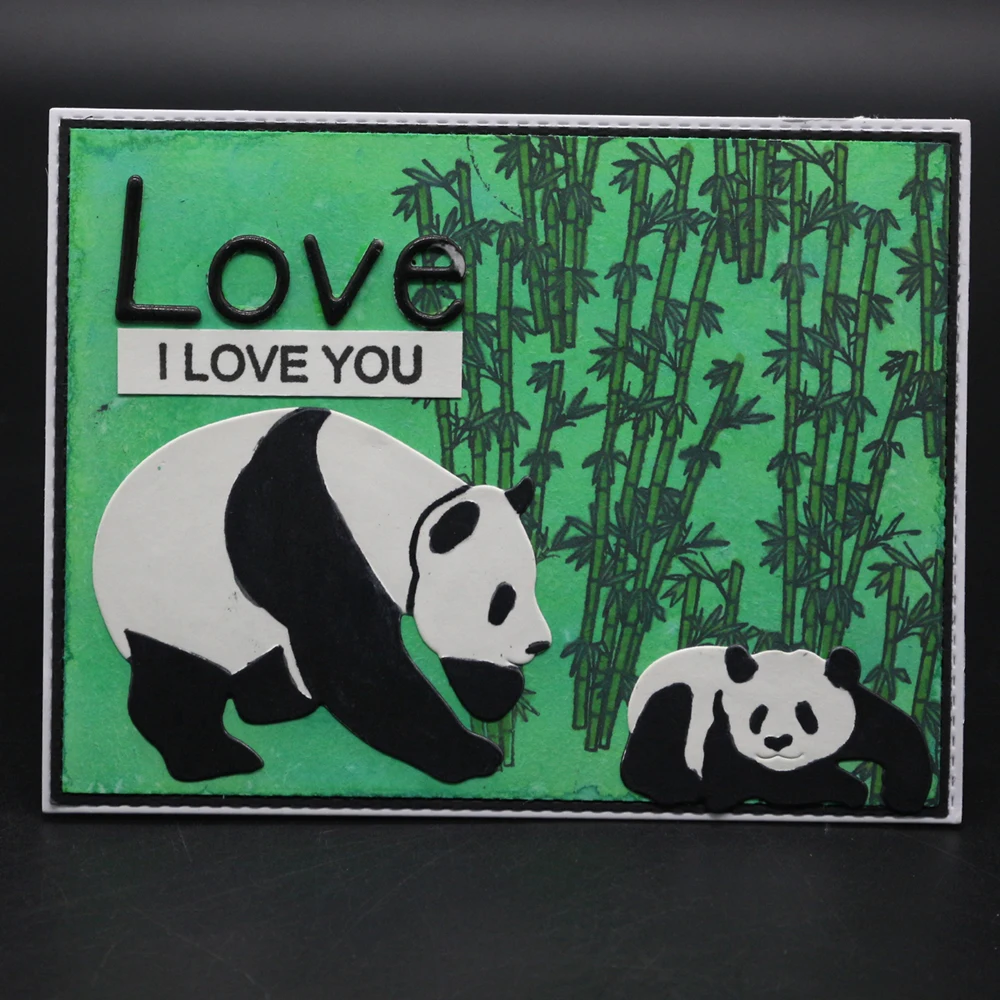  China Panda Metal Cutting Dies Stencils For DIY Scrapbooking Craft Dies Photo Frame Invitation Stam - 32963374267
