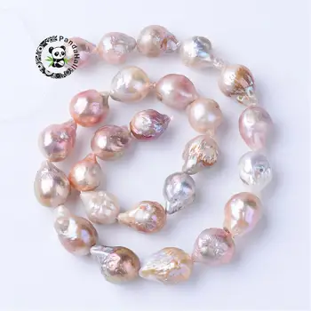 

Natural Keshi Pearl Bead Strands, Drop, Thistle, 15~17x11~13mm, Hole: 0.5mm; about 25pcs/strand, 15.9'' F70