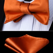Галстук-бабочка, носовой платок, набор, мужские тканые вечерние свадебные оранжевые однотонные галстук-бабочка карман, квадратный набор# BL201NS