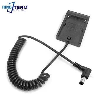 

Spiral Cable NP F970 F550 FM50 VW VBD1 Battery Holder Adapter Plate DC 5.5*2.5mm Angled Connector for Monitor Light Lamp Camera