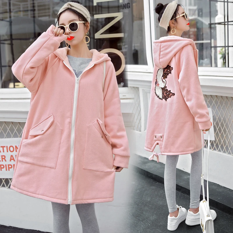 

New Fashion Maternity Hoodies Winter Jacket For Pregnant Women Maternity Coat Autumn Pregnancy Jacket