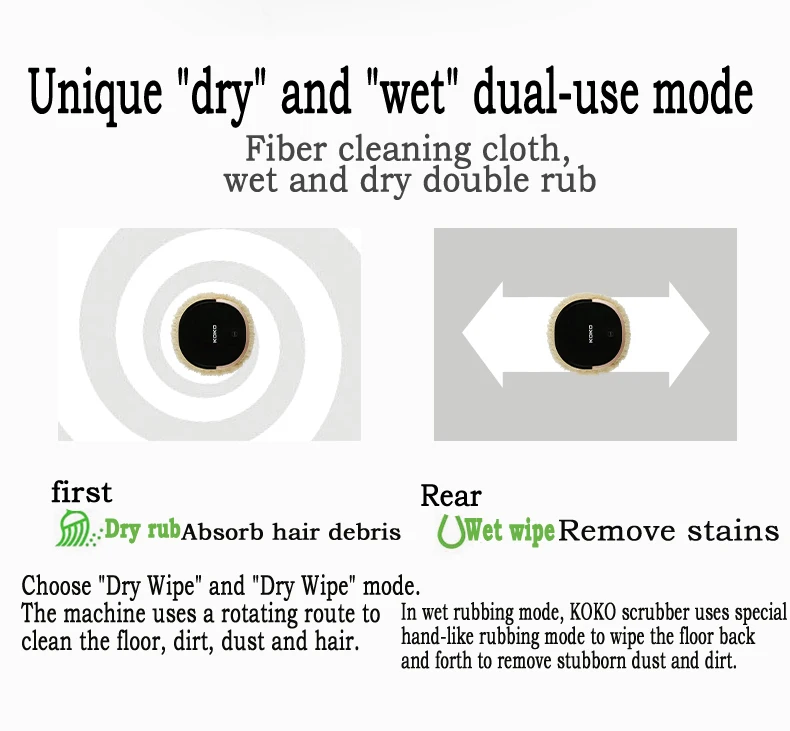 Потрясающий Интеллектуальный робот пол стиральная машина вытирая машина мыть пол Mute одной кнопки Пуск сухой и влажной легкий