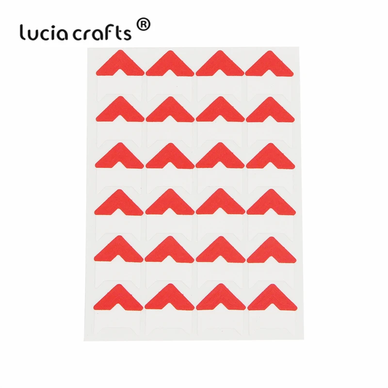 Lucia crafts(1 лист = 24 шт Угловые наклейки) Бумага для скрапбукинга DIY свадебный фотоальбом рамка Декоративные наклейки I0509