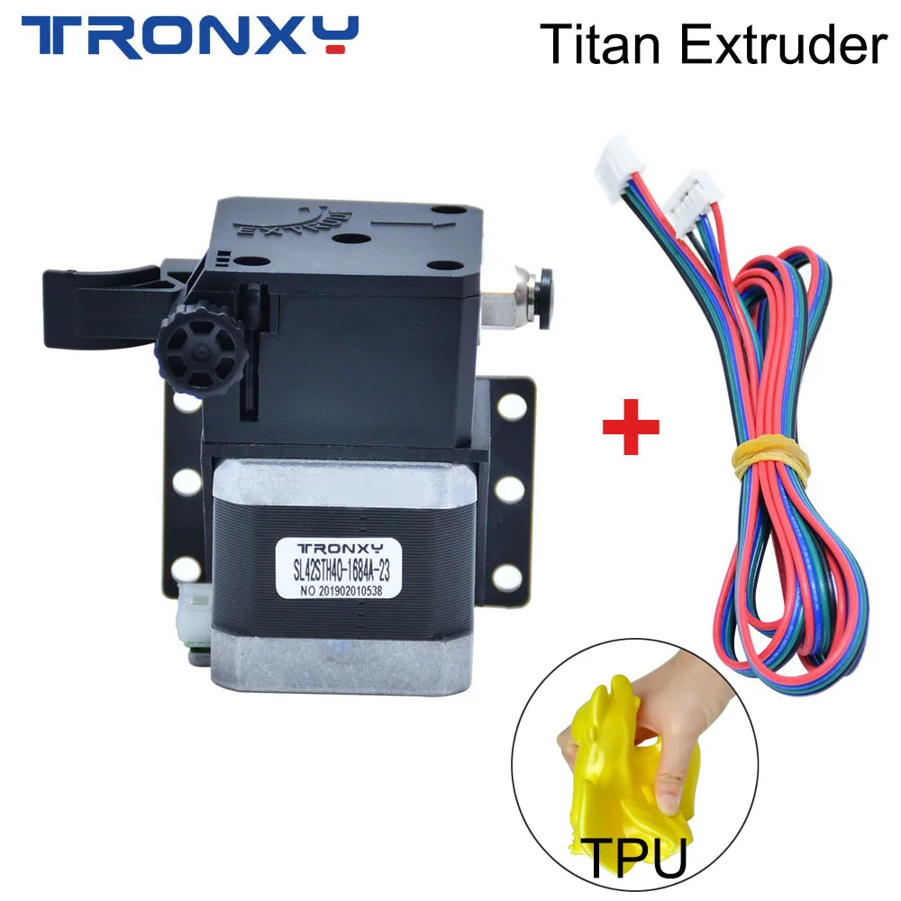 

Tronxy 1set Upgrade Kit Titan Extruder With Stepper Motor For 1.75mm PLA TPU 3D Printer Parts Extrud Feeder Bracket Accessories