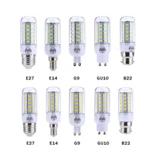 LED Lamps 110V 220V SMD 5730 Corn Bulb E27 E14 B22 G9 GU10 Light Bulbs Lampada