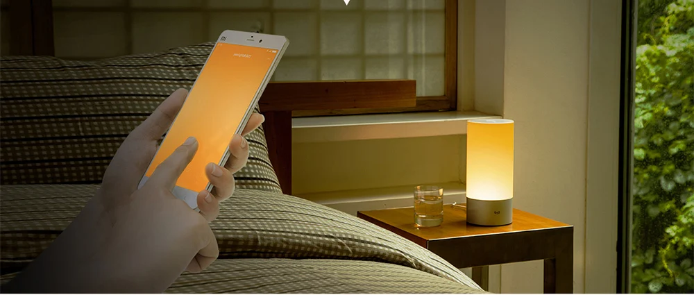 Прикроватная лампа Xiaomi Mijia, Ночной светильник, подключение по Bluetooth, Wi-Fi(обновленная версия), дистанционное сенсорное управление, умное управление приложением