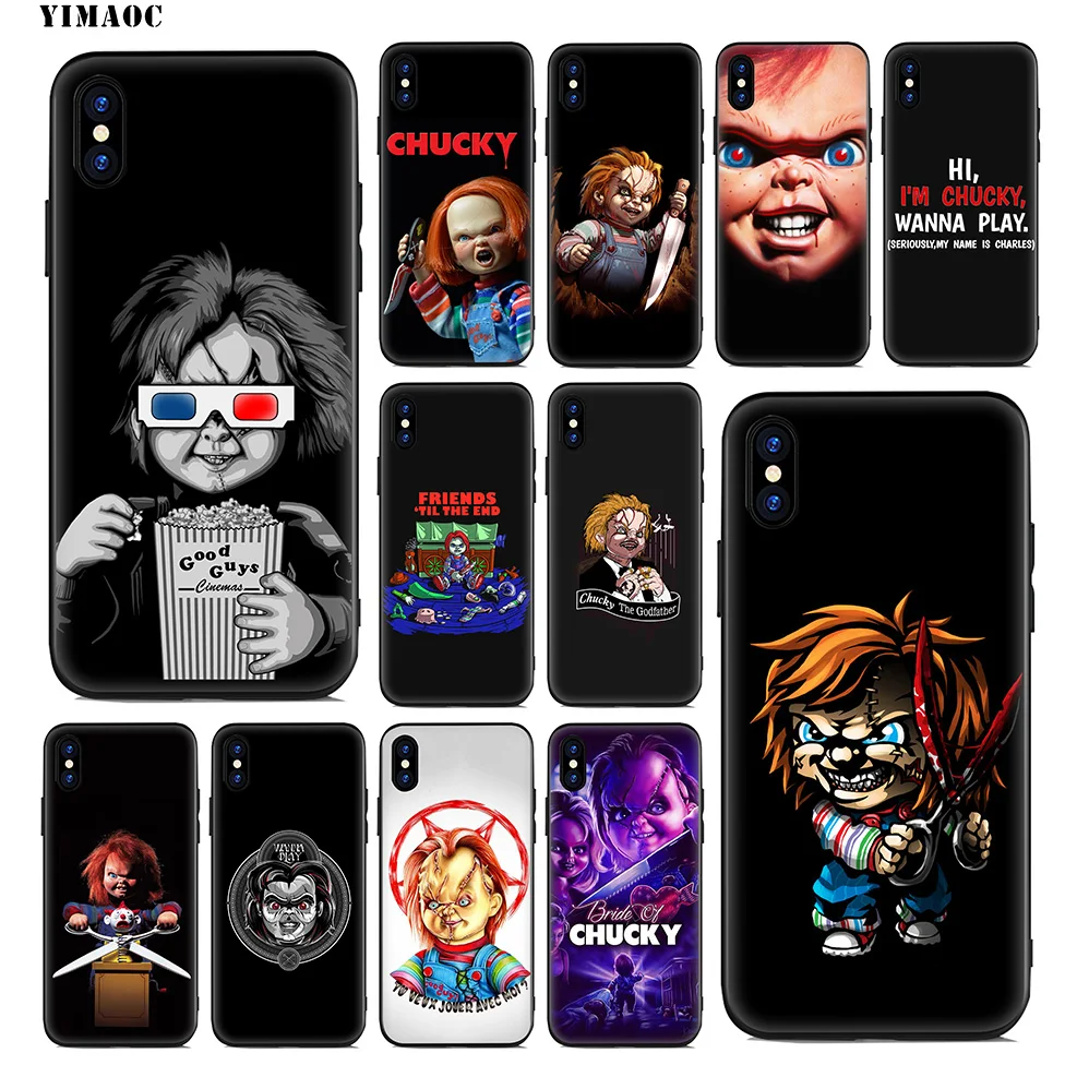 YIMAOC Чаки детская игра Мягкий силиконовый чехол для iPhone 11 Pro Xr Xs Max X или 10 8 7 6 6S Plus 5 5S