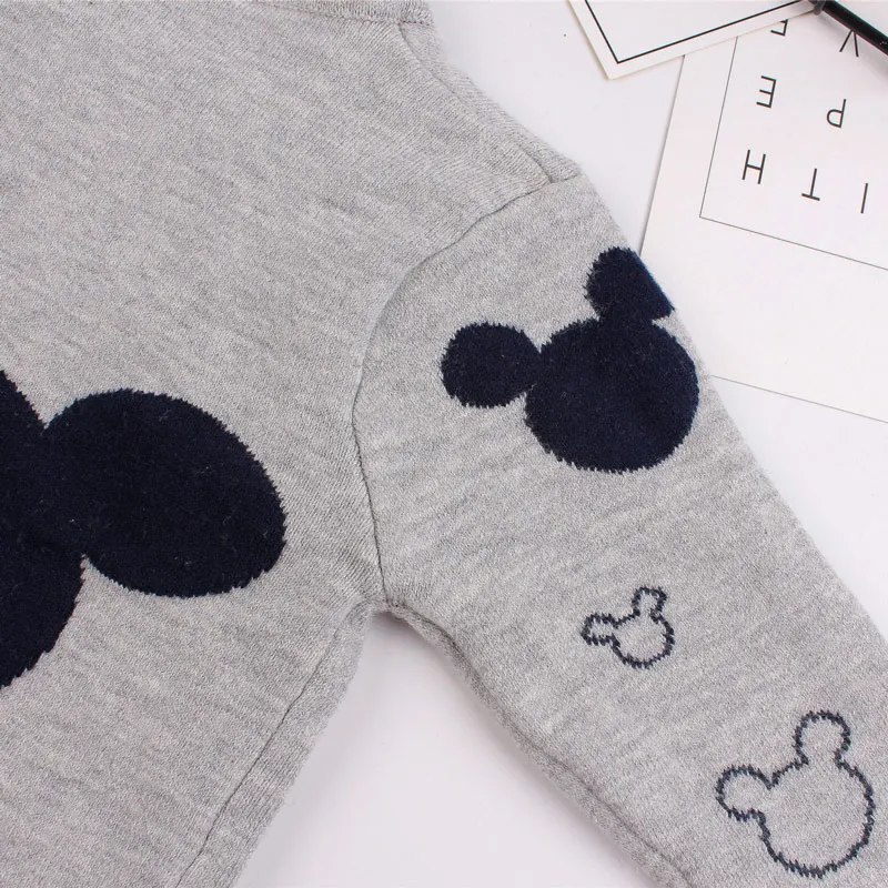 Mickey Cotton Baby Boy Sweater V Neck Cardigan for Infant Kids Girls Soft Comfortable Crochet Knitting Warm Outfit Autumn Winter (7)