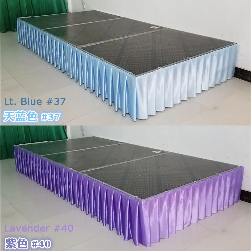 Ice Silk Wedding Table Skirt Table Skirting For Cloth Cover Wedding Party Banquet Birthday Decoration