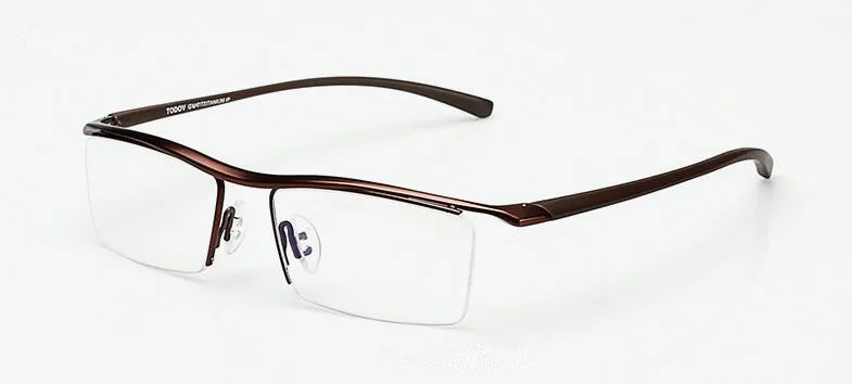 TR90, оправа для очков, полуоправа, очки для мужчин и женщин, очки Rx able, оптические, P8189 - Цвет оправы: Coffee