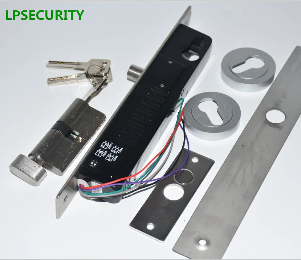 Skup LPSECURITY Fail bezpieczne 24VDC 12VDC 5 linii elektryczny rygiel blokujący blokady ręczne klucze dla systemu kontroli dostępu elektryczny rygiel