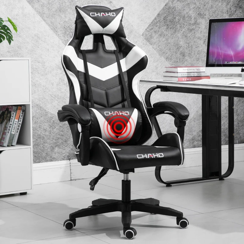 Электрическое компьютерное сиденье для дома, простое подъемное офисное игровое кресло, конкурентное сиденье, игровое кресло, откидное вращающееся сиденье с регулировкой спинки - Цвет: A3