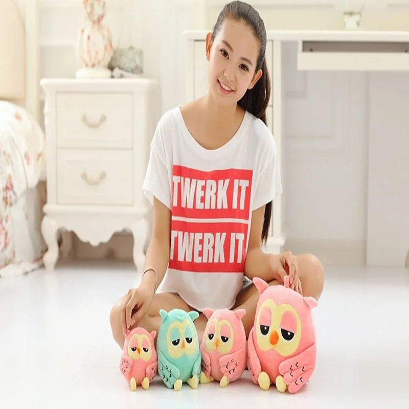 Мягкие плюшевые детские игрушки в виде совы 2 цвета 20 см|toy bubble|doll pram toydoll toy set |