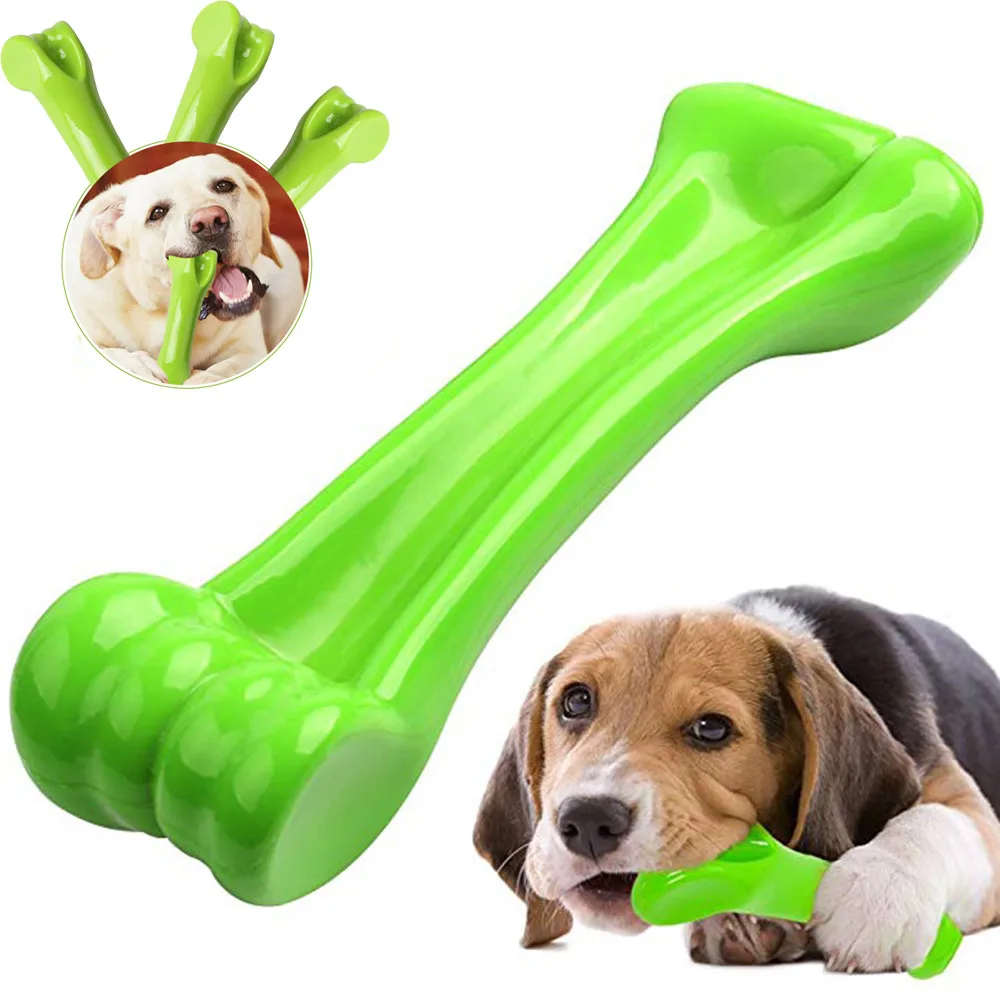 

Bone Shape Dog Cat Chew Toys Host And Pet Interactive Supplies nylon Green Toy Make Pets Happy Better For Pets Teeth