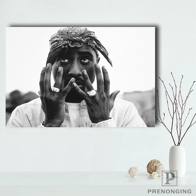 Холст постер из шелковой ткани tupac верхний Декор 2pac Room #180327-03 | Дом и сад