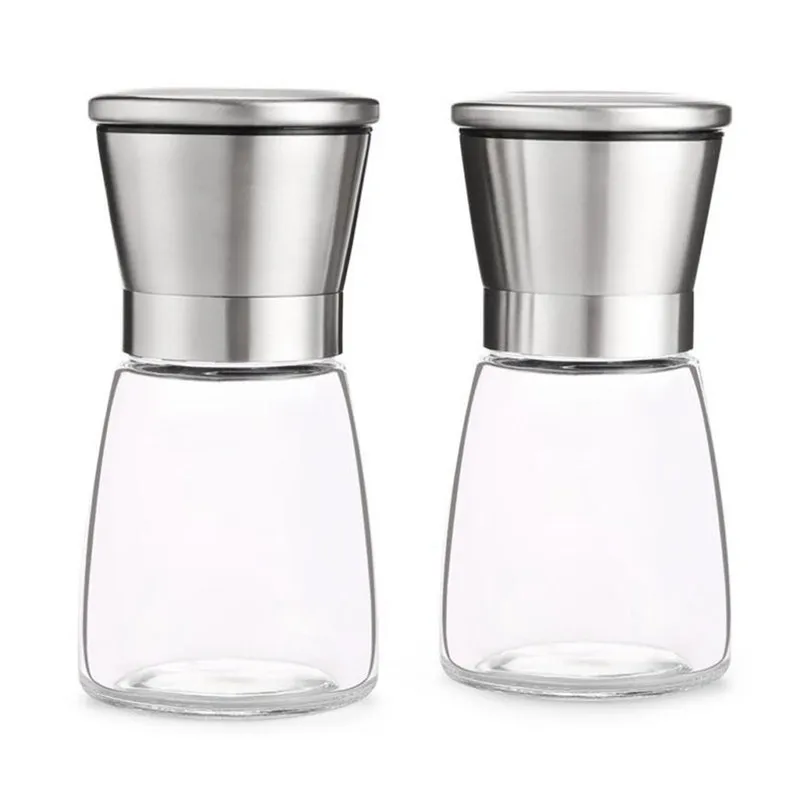 Kitchen Tools Pepper grinder Stainless steel ABS ceramic grinding core Kitchen tool salt and garlic pepper Kitchen accessories (8)