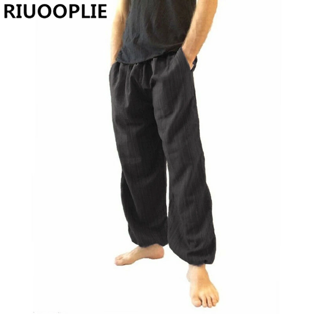 RIUOOPLIE Men s Harem Baggy Pants Women Aladdin Yoga Hippie Boho Beach Casual Trousers 3