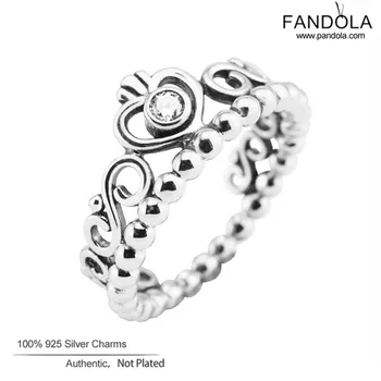

Trendy 925 Sterling Silver Ring Clear CZ My Princess Wedding Rings for Women Men bague femme Silver 925 Jewelry