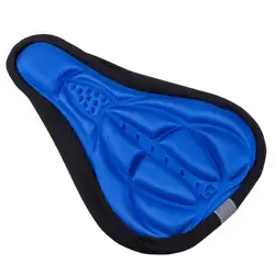 Оптовая продажа 3X (Велоспорт MTB чехол велосипедного седла Удобная подушка сиденья для велосипеда 3D дышащая мягкая подушка синий