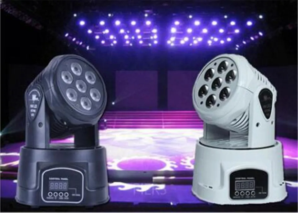 LED Wash Moving головной свет 7x12 W RGBW 4IN1 LED luci DMX 9/14 Canali DJ фасции avanzata