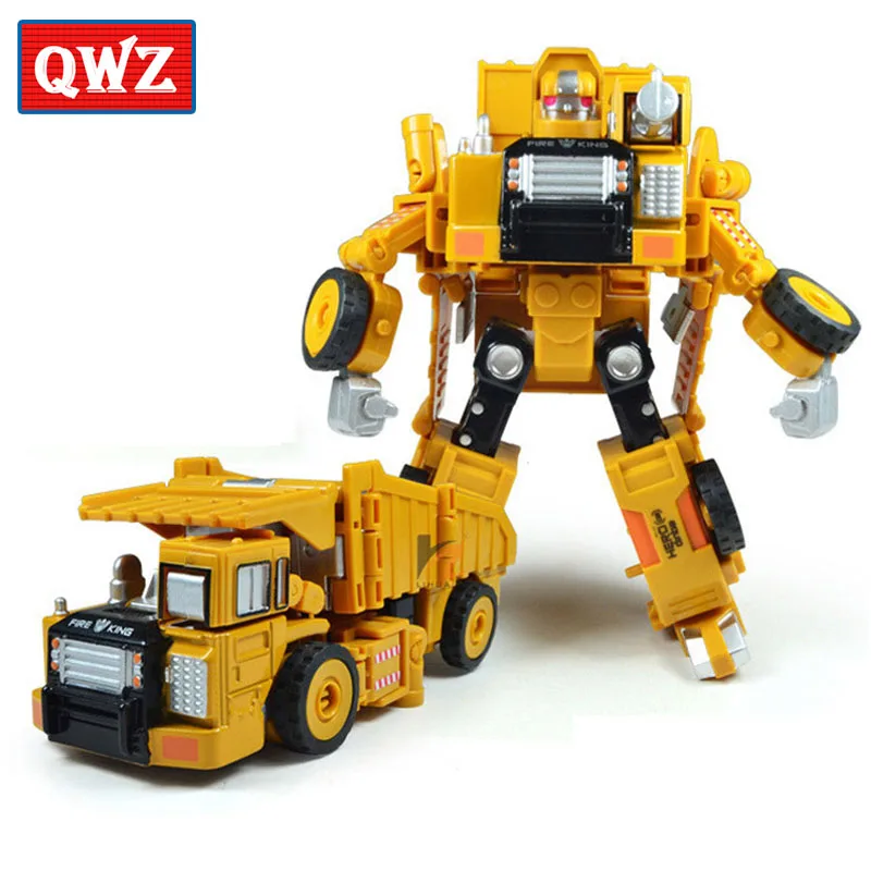 Children Robot Toy Transformation Anime Series Action Figure Toy 2 in 1 Robot Car Metal Alloy Model Action Figure Toys Kid Gifts
