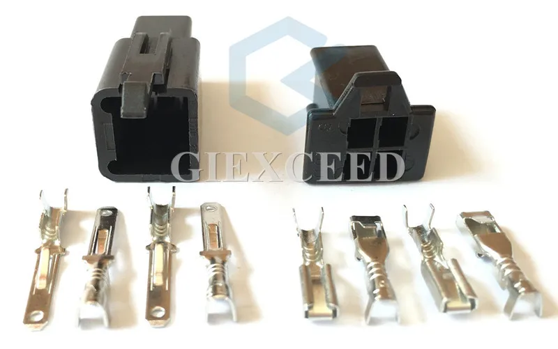 

2 Sets 4 Pin 6040-4111 6030-4991 2.8mm Series Female Male Connector Motorcycle Wire Socket Auto Plug